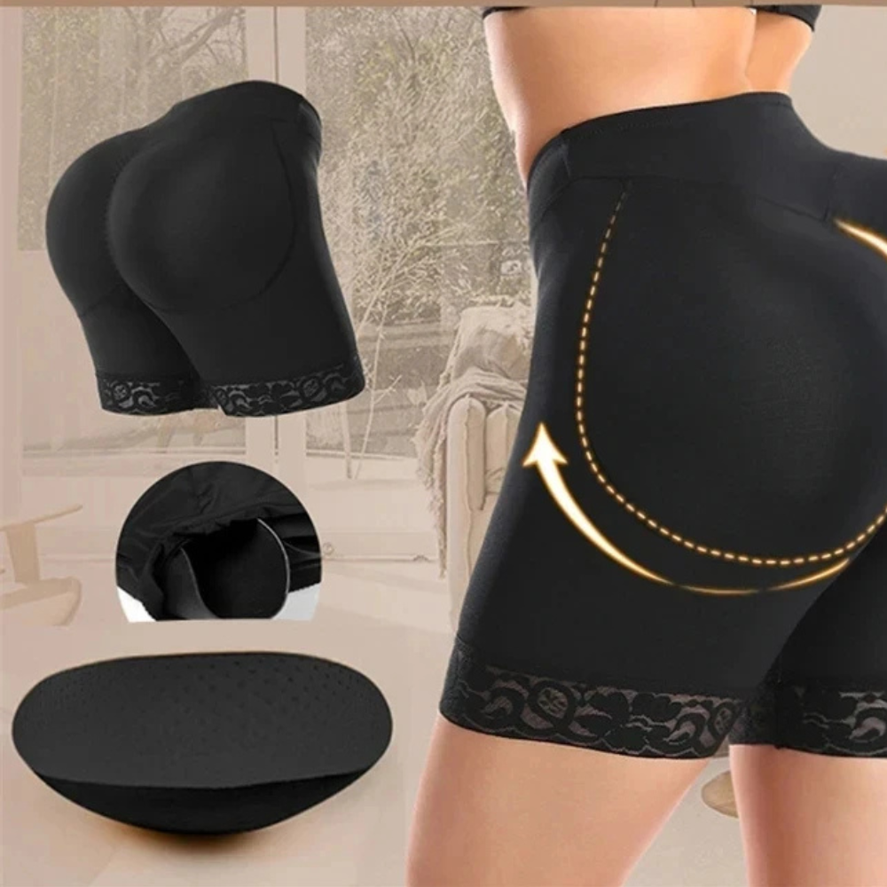 Short gainant push up femme noir