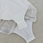 Body gainant soutien push up blanc femme