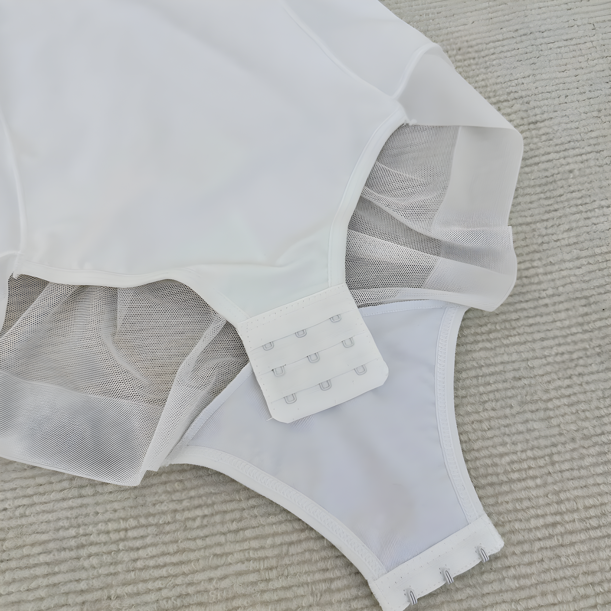 Body gainant soutien push up blanc femme