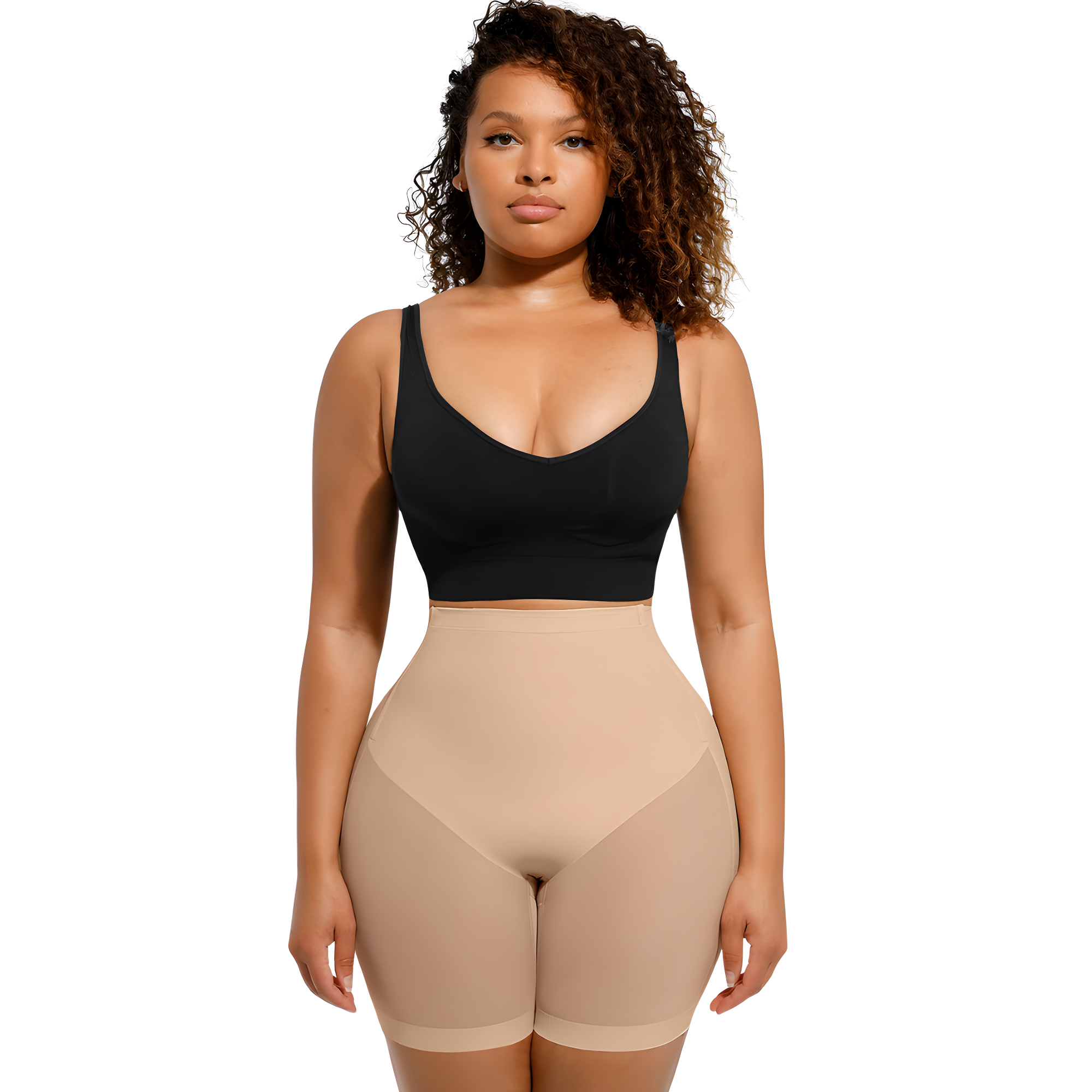 Short beige invisible